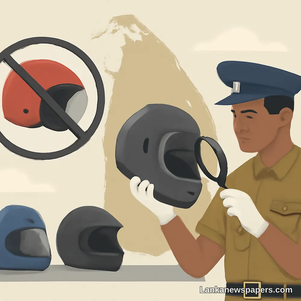 Sri Lanka Launches Nationwide Crackdown on Substandard Motorcycle Helmets