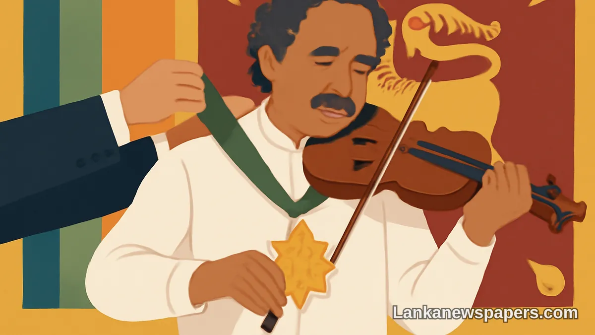 Sri Lanka Awards Its Highest State Honour to Legendary Violin Maestro L. Subramaniam
