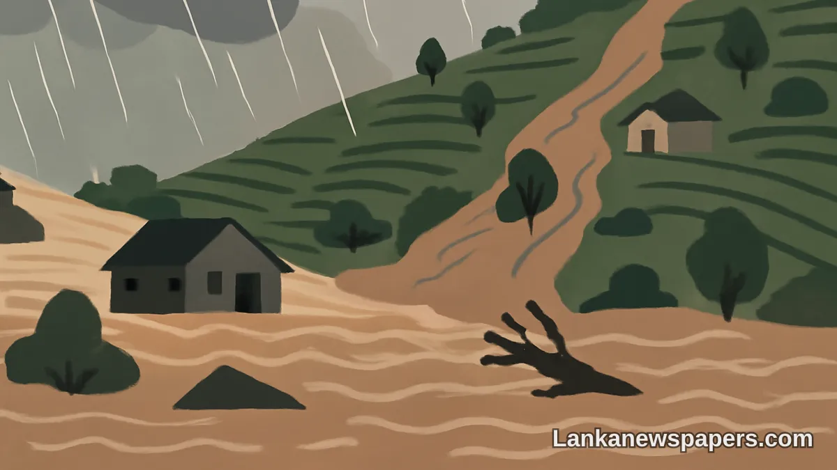 ගංවතුර සහ මඩ නායයාම් ශ්‍රී ලංකාවේ තේ රටට ආඝාතයක් — හත් දෙනෙකු මියයයි