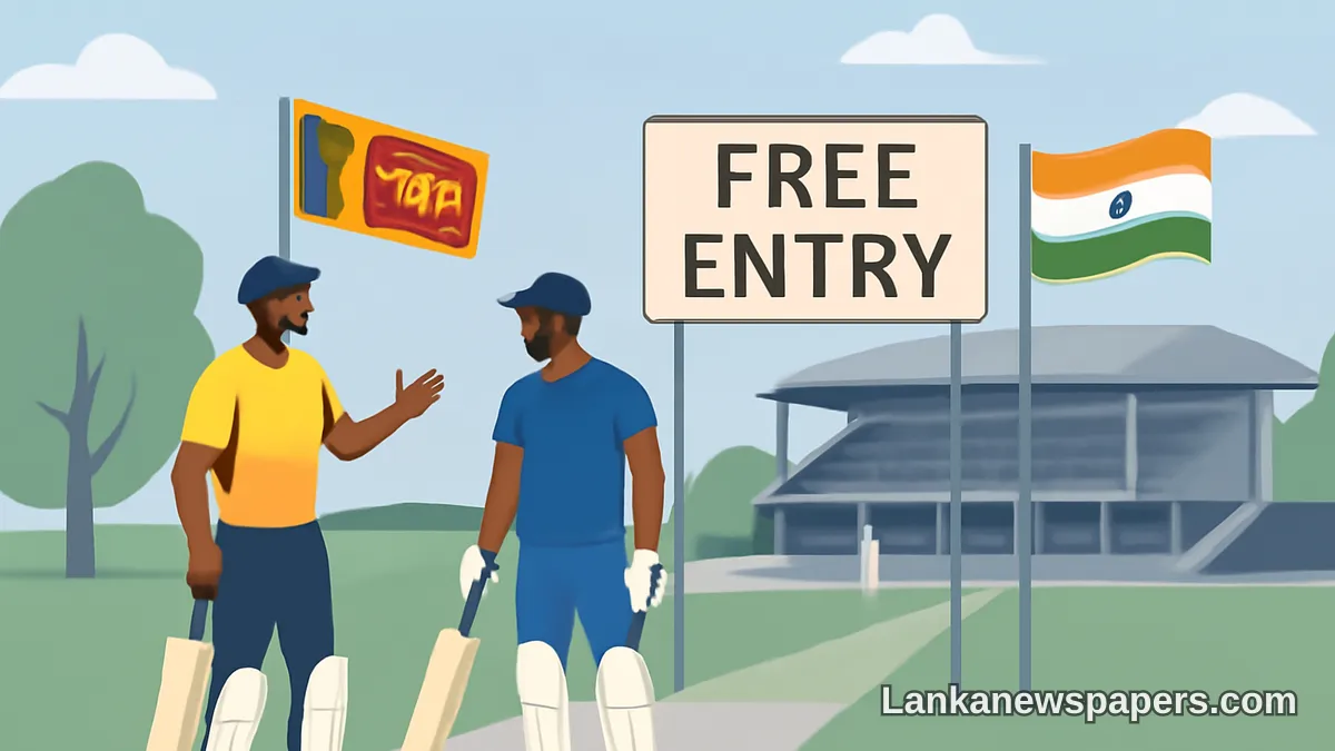 Free Entry Announced for Sri Lanka vs India Test Series at Galle and Colombo