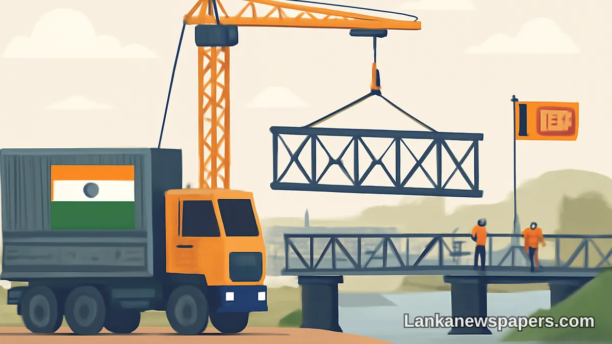India Delivers Third Batch of Bailey Bridges to Sri Lanka in Continued Infrastructure Support