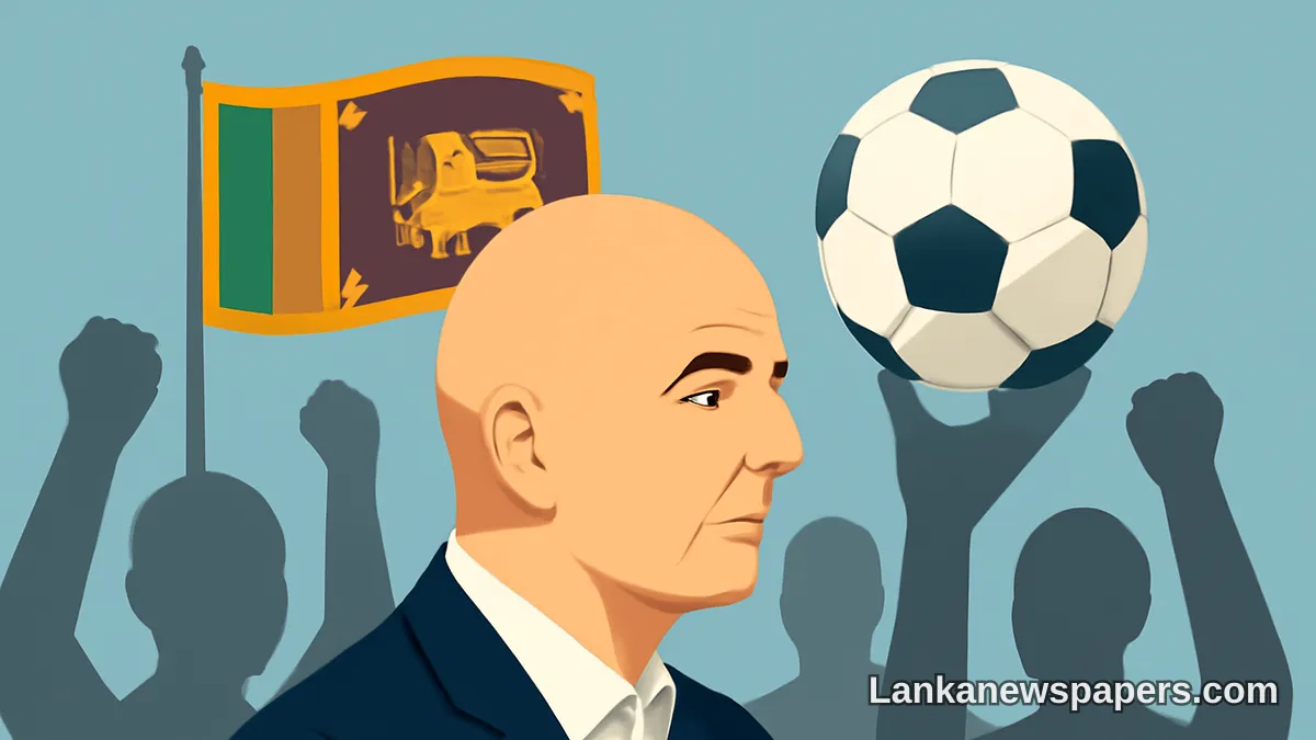 Sri Lanka Among Nations Rallying Behind FIFA Chief Infantino Amid Growing International Pressure