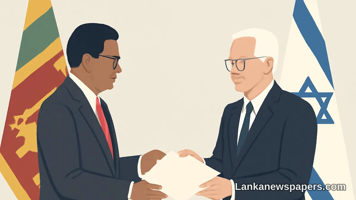 Sri Lanka's New Ambassador Formally Presents Credentials to Israeli President