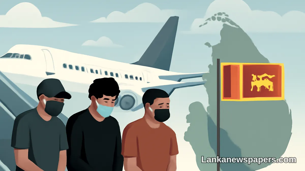 Three Fugitive Suspects, Including Notorious 'Ratmalana Saima', Repatriated to Sri Lanka from Malaysia