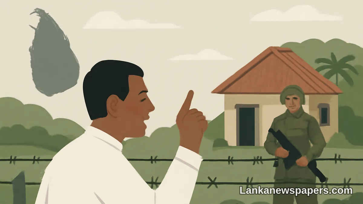 MP Raises Alarm Over Military Occupation of Tamil Land 17 Years After War's End