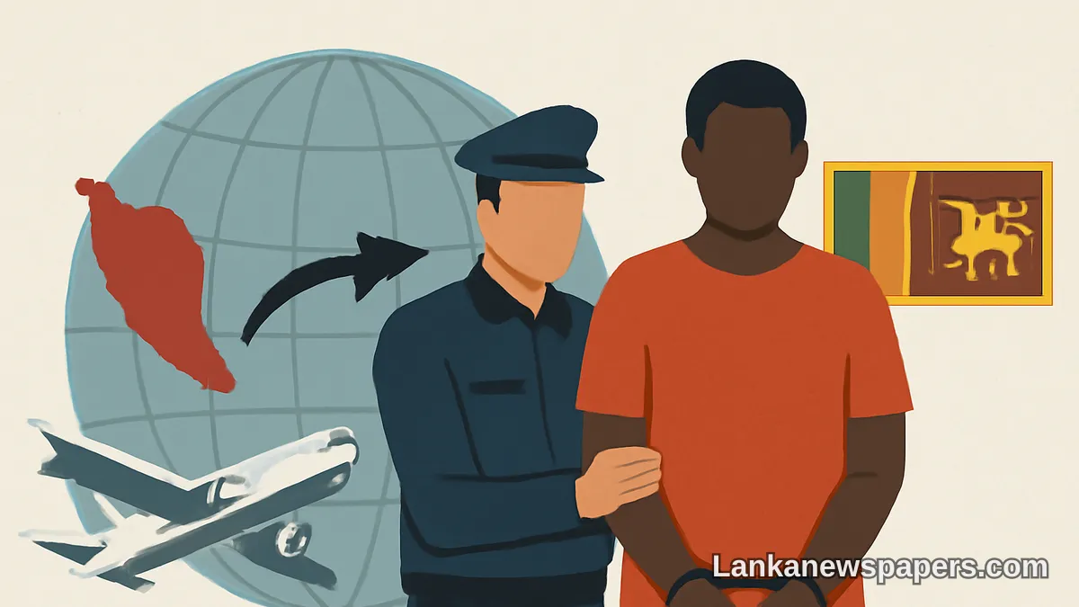 Interpol Red Notice Fugitive Extradited to Sri Lanka After Being Traced in Malaysia