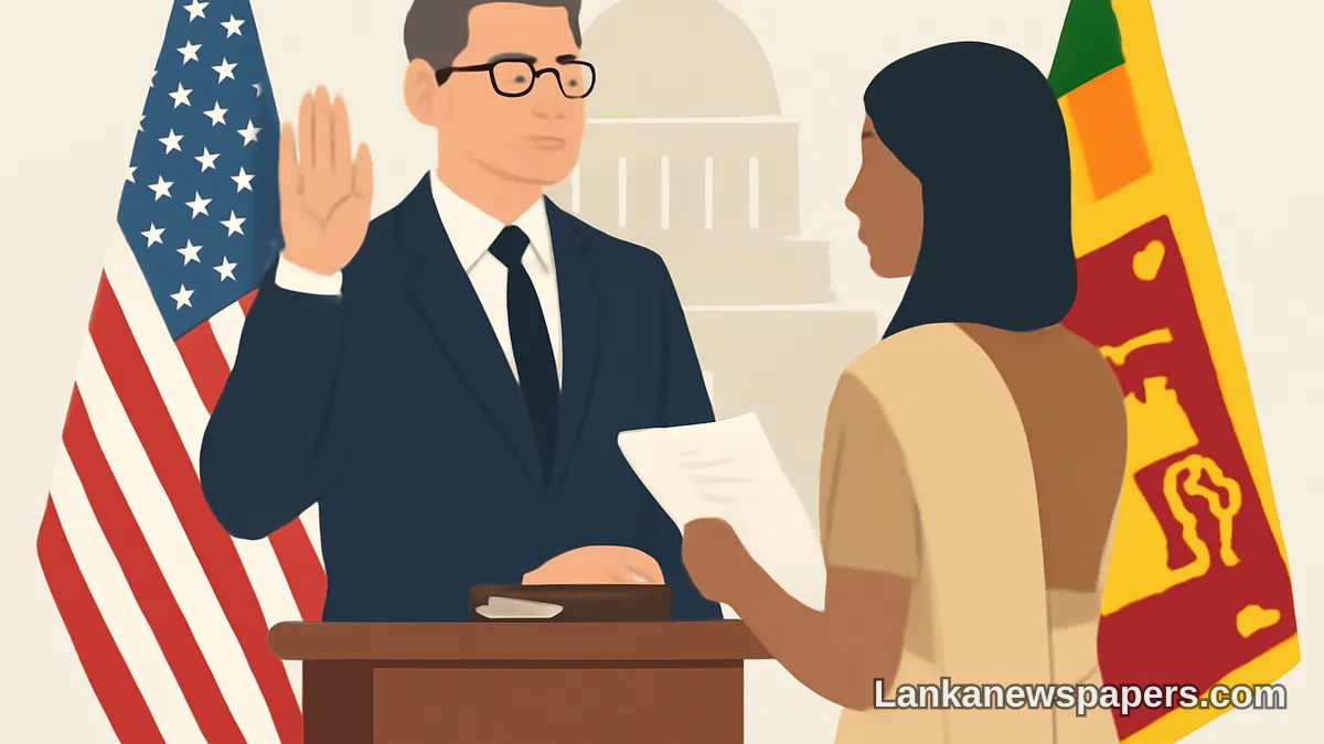 Eric Meyer Takes Oath as New United States Ambassador to Sri Lanka