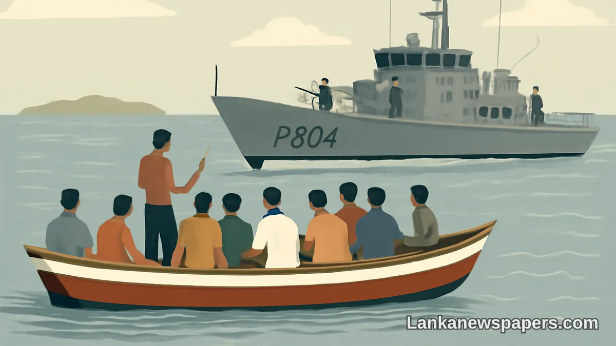 Sri Lankan Navy Arrests Ten Indian Fishermen Near Katchatheevu for Illegal Fishing