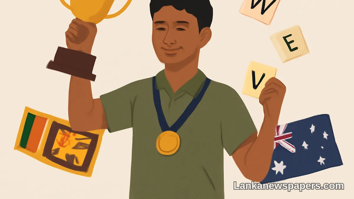 Sri Lankan-Origin Teen Crowned World Youth Scrabble Champion Representing Australia