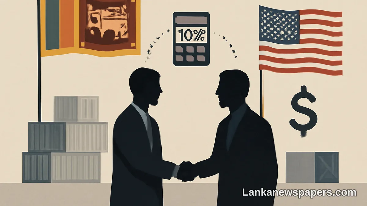 Sri Lanka Maintains US Trade Dialogue Amid Concerns Over Limited Benefits of 10% Tariff Rate