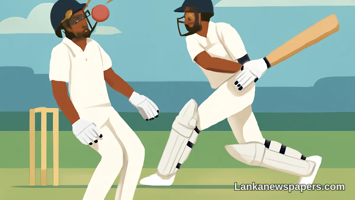 Nishan Madushka Left Shaken After Being Struck by KL Rahul's Sweep Shot During Galle Test