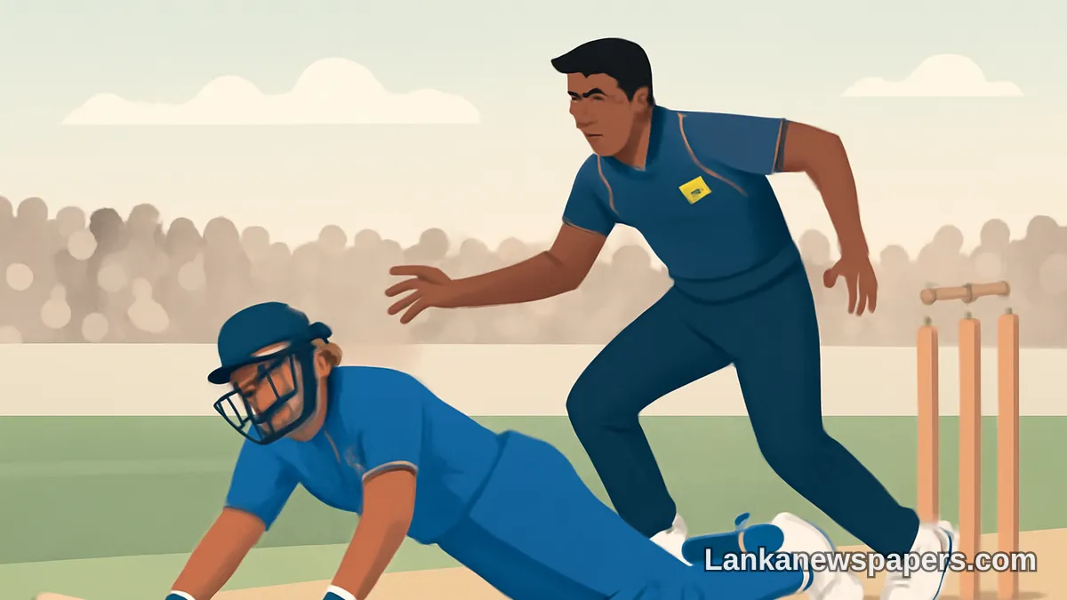 Jaiswal's Bizarre Run-Out Stuns Crowd After Collision with Sri Lanka Bowler