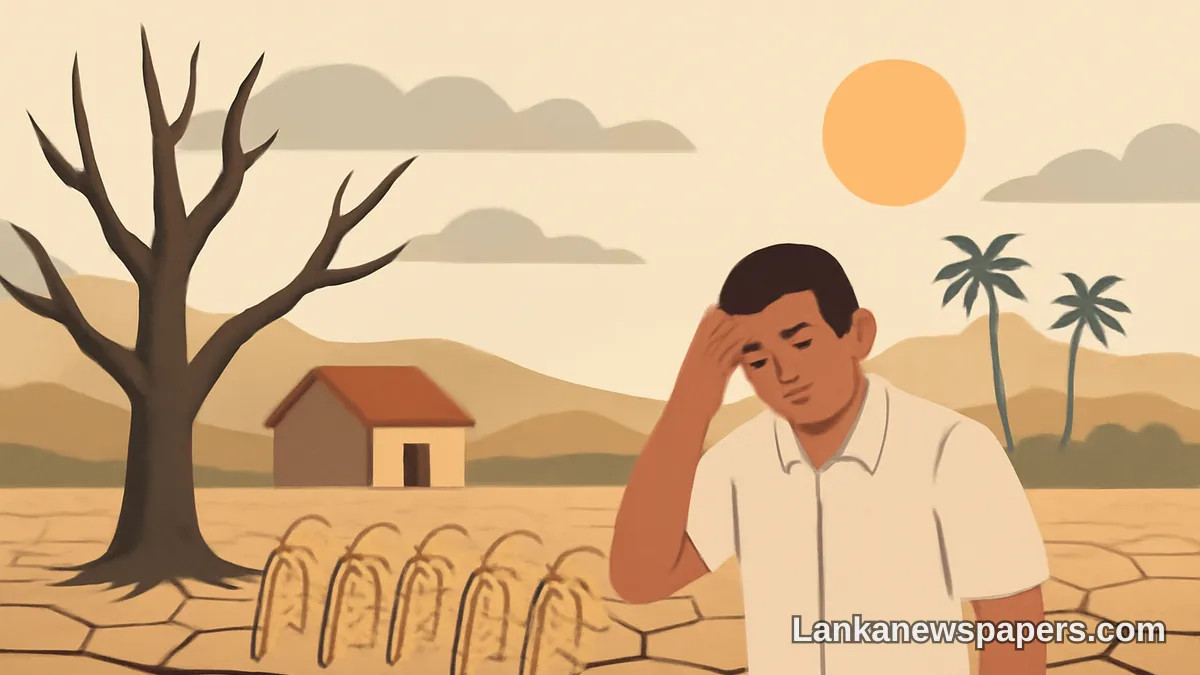 වියළි කාලගුණය දිස්ත්‍රික්ක හතරක් අතලොස්සේ ගත හෙළමින් ශ්‍රී ලාංකිකයන් 68,000කට අධික සංඛ්‍යාවකට පීඩා