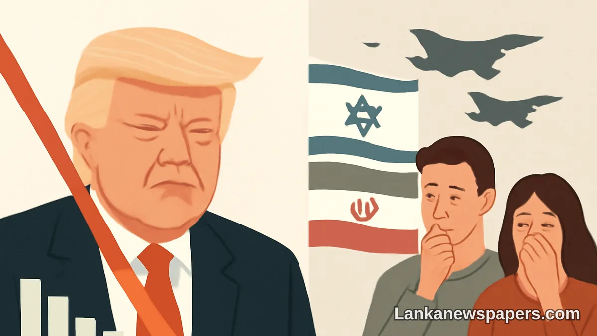 Trump's Approval Rating Hits Record Low as Americans Fear Prolonged US-Israel War on Iran