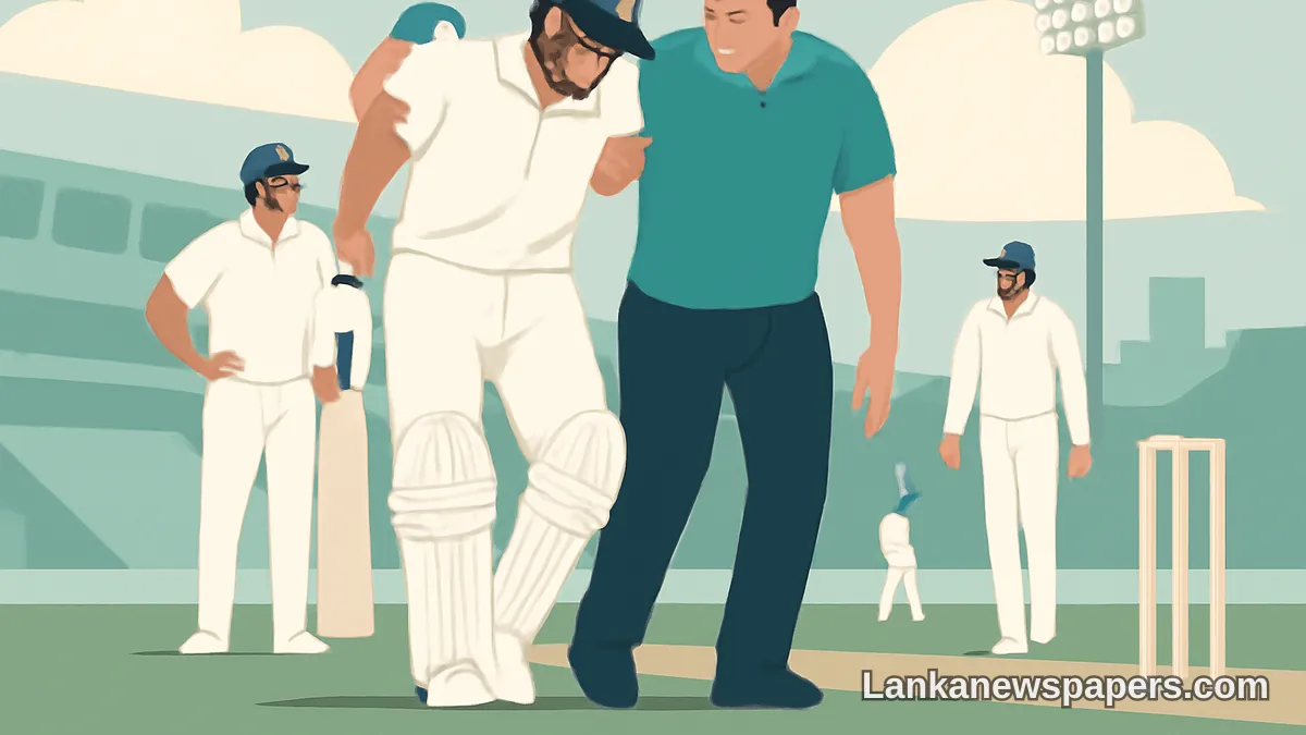 Chandimal Leaves Field Injured as Sri Lanka Face Mounting Pressure in First Test Against India