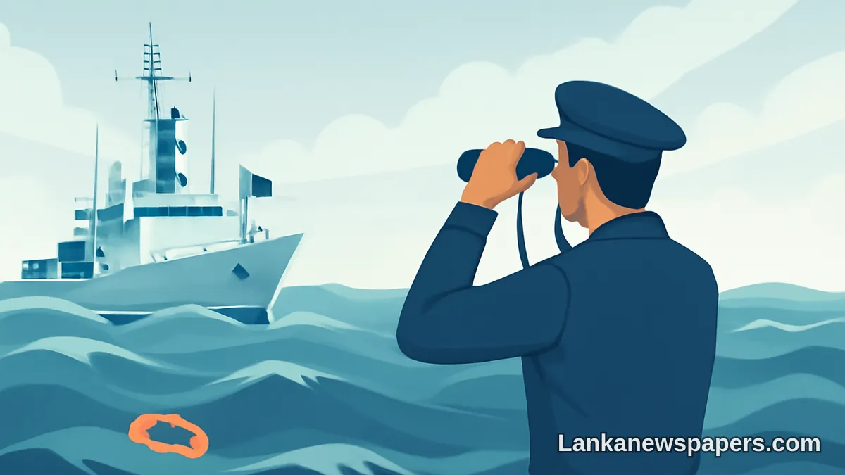 Sri Lanka Navy Enters Fourth Day of Search for Missing Officer After Sea Emergency