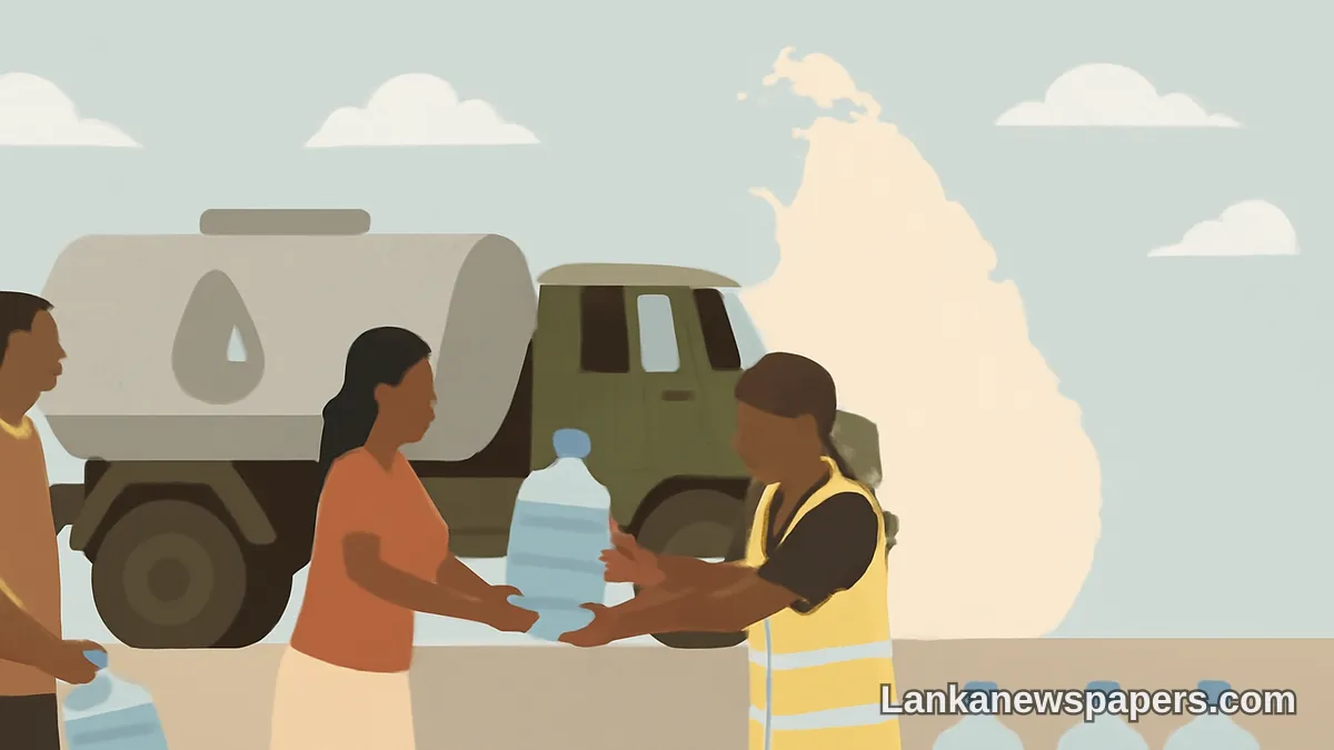 Sri Lankan Government Launches Emergency Water Distribution Drive Reaching 72,000 People