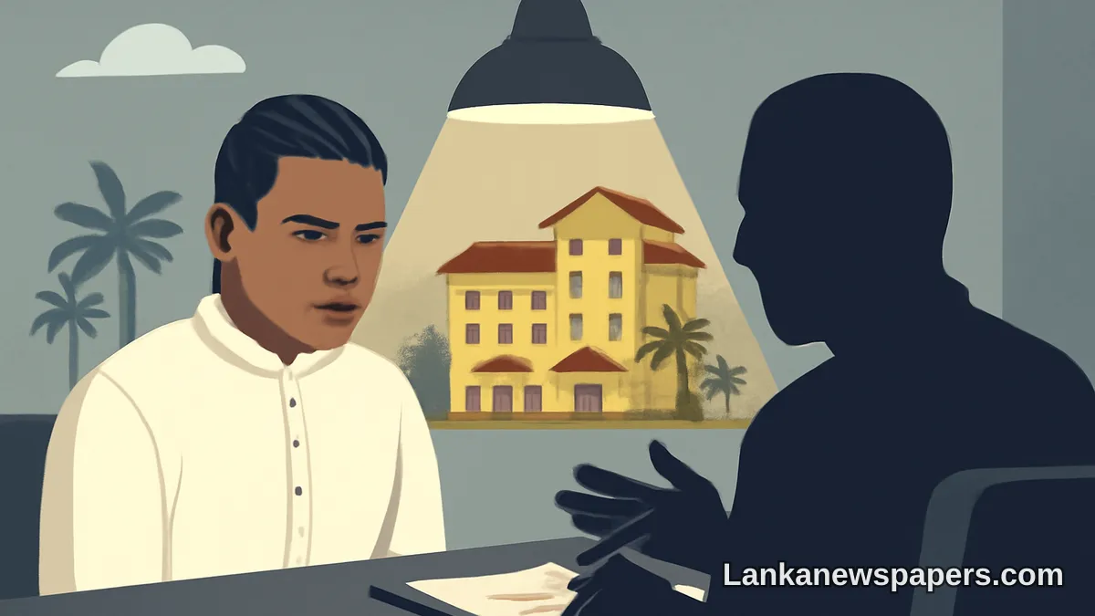 Namal Rajapaksa Faces Five-Hour FCID Grilling Over Tangalle Bay Hotel Acquisition