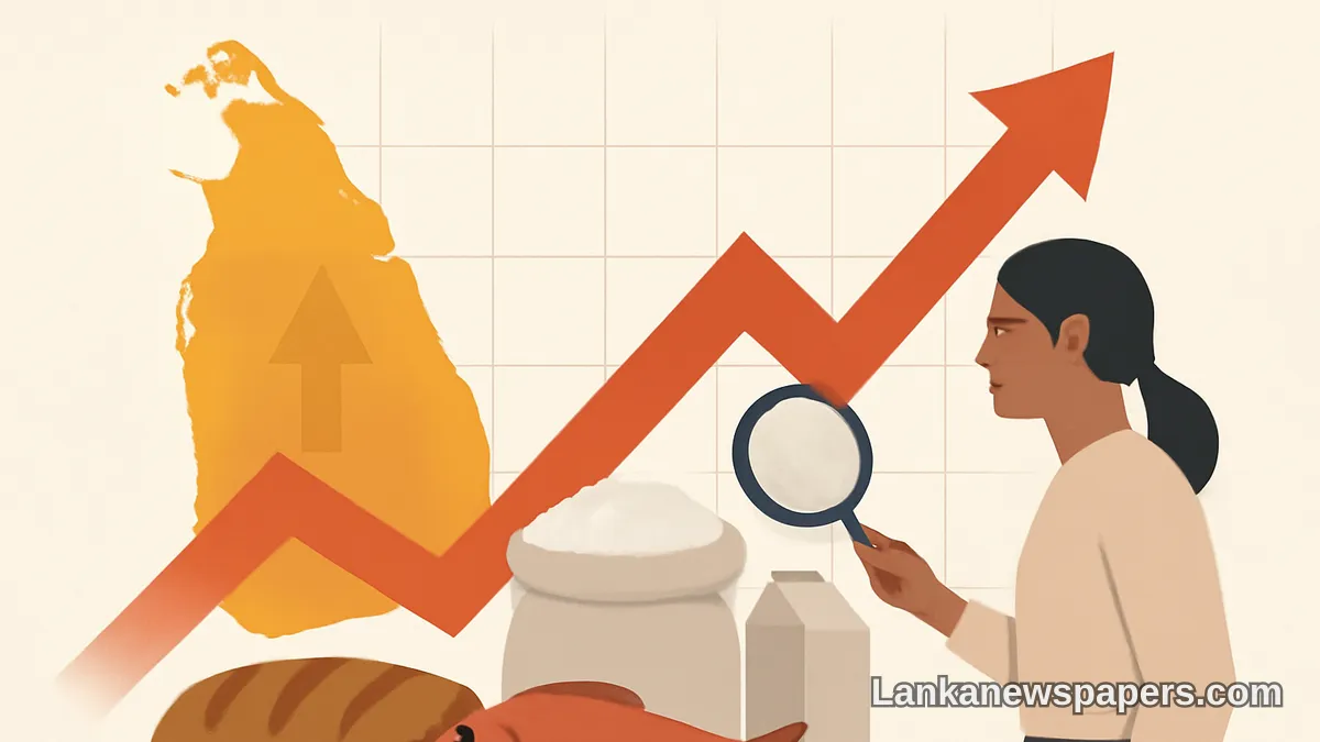 Sri Lanka's Inflation Climbs to 7.2% in July as Food Prices Surge