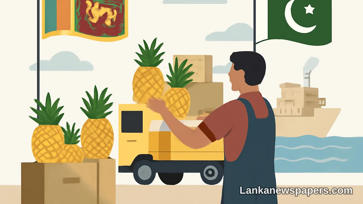 Sri Lanka Achieves Historic Breakthrough in Pineapple Exports to Pakistan