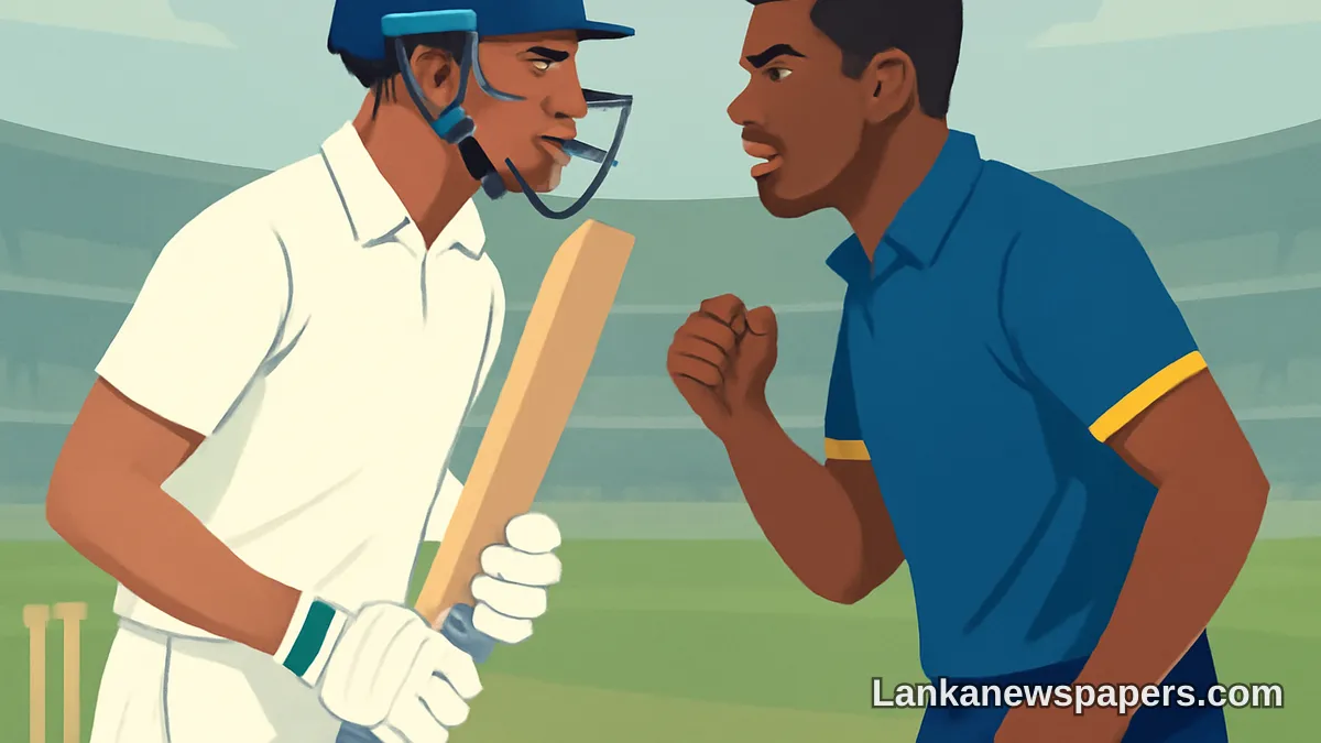 ශ්රී ලාංකික වේගී පන්දු යවන්නෙකු සමඟ දරුණු ගැටුමකට ජයිස්වාල් මැදිවේ