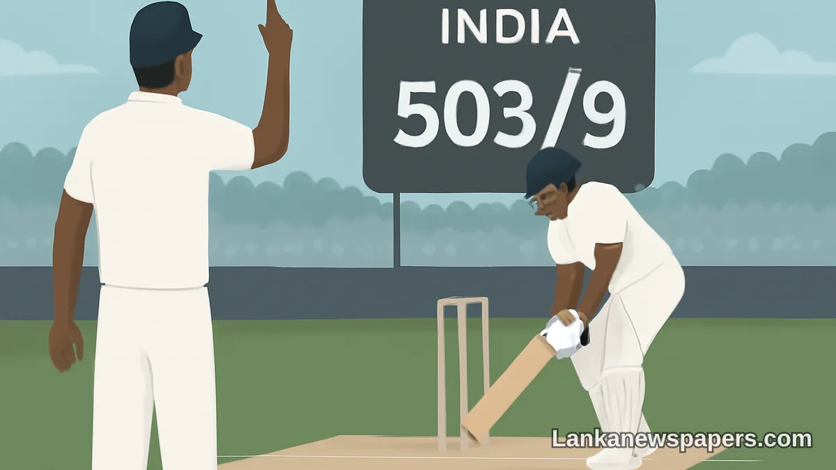 India Declare at 503/9, Putting Sri Lanka Under Massive Pressure in Colombo Test