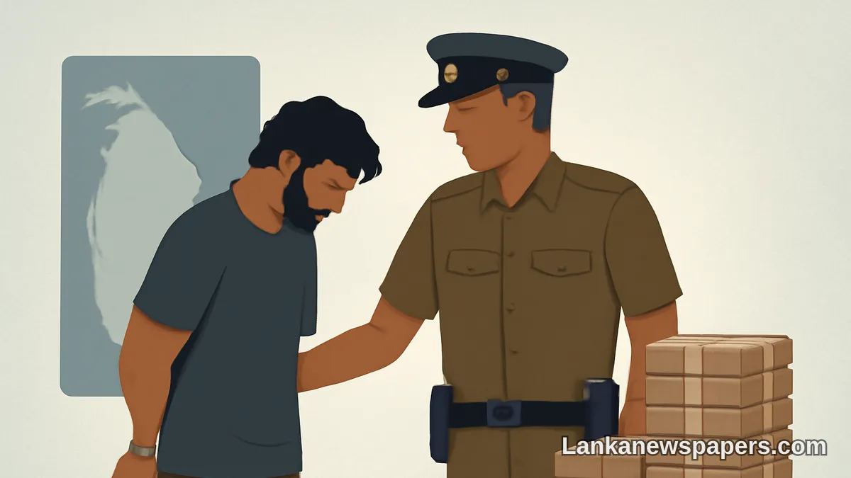 Associate of Sri Lankan Gangster Arrested With Three Kilograms of Hashish