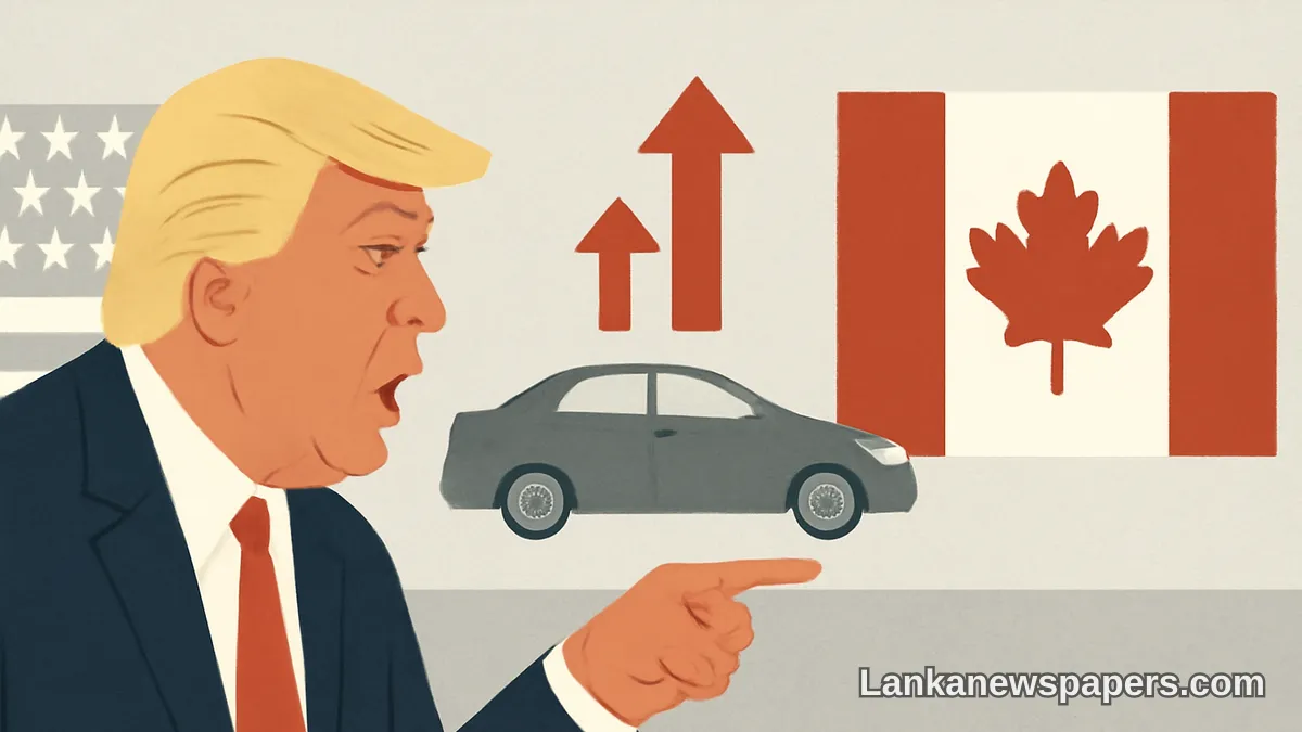 Trump Threatens to Double Auto Tariffs on Canada as Trade Tensions Escalate