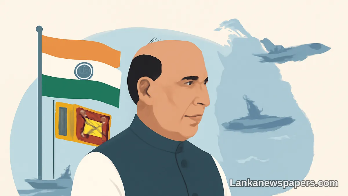 Indian Defence Minister Rajnath Singh to Visit Sri Lanka for Key Security Talks