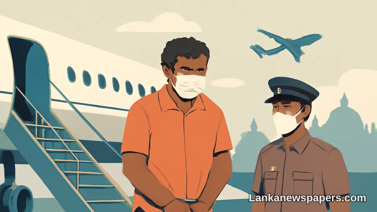 Fugitive 'Bus Lalith' Deported from Dubai and Returned to Sri Lanka Following Court Order
