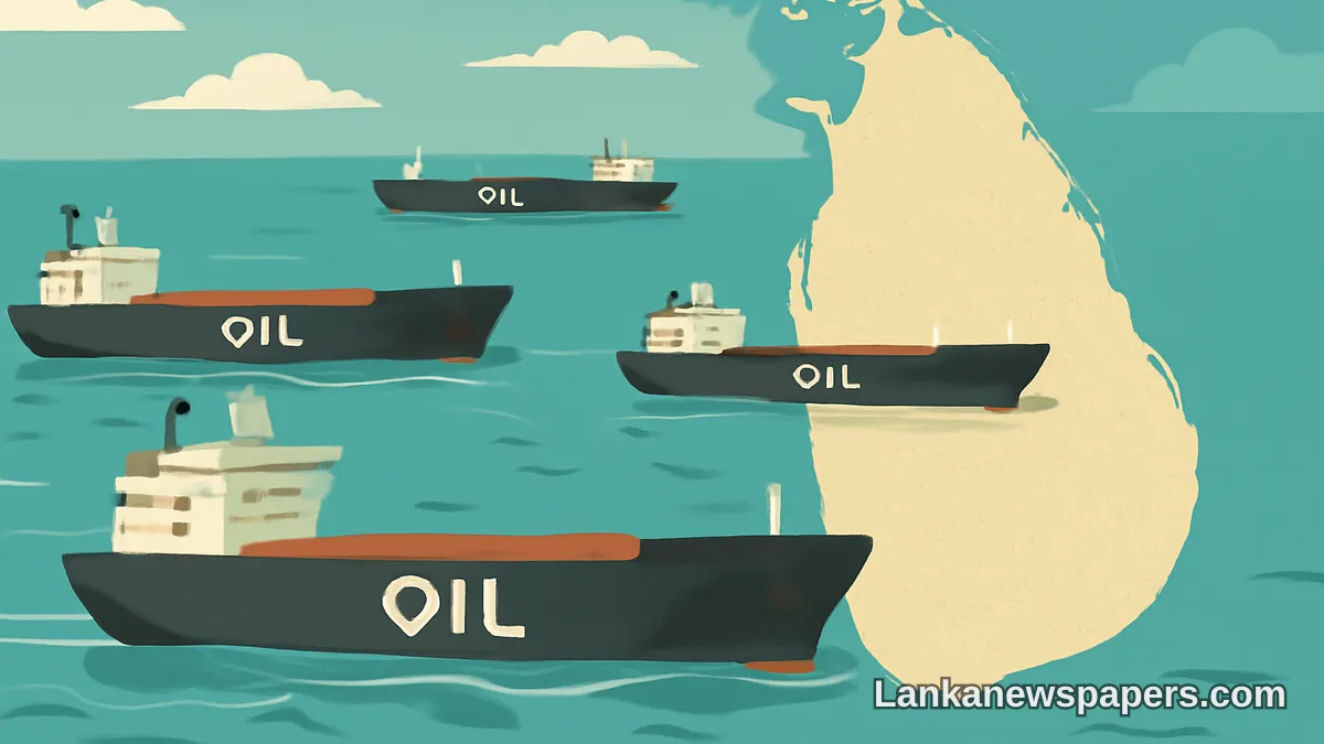 Iranian Oil Tankers Spotted Congregating in Waters Off Sri Lanka's Coastline