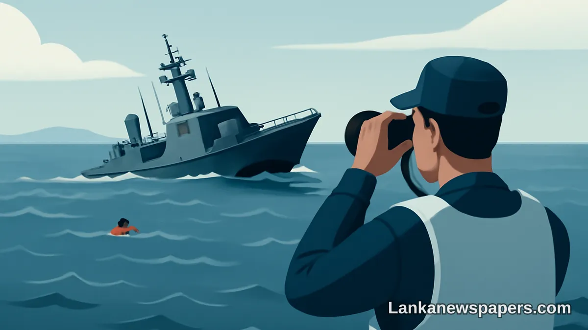 Navy Continues Search for Missing Officer After Super Dvora Fast Attack Craft Sinks Off Angulana