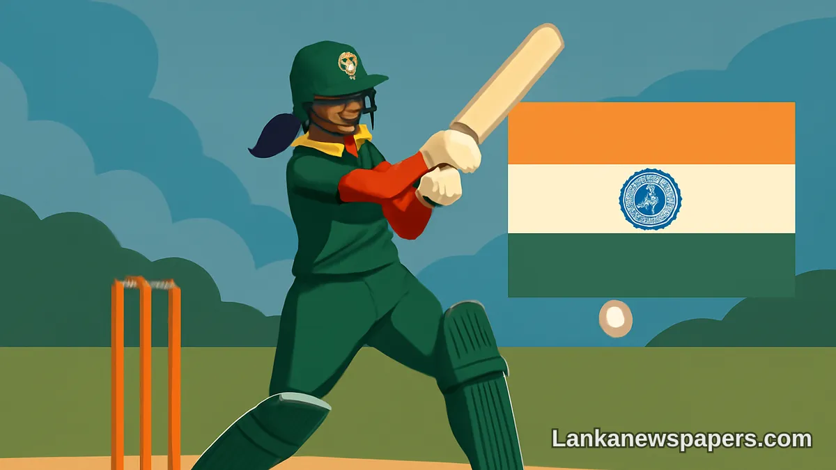 ඉන්දියාවට එරෙහිව දිනූෂා කාමිනීගේ වීරෝදාර ප්‍රදර්ශනය ශ්‍රී ලංකාව බේරා ගනී