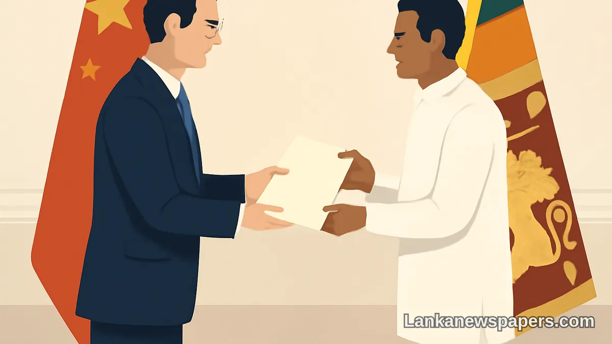 චීනයේ නව තානාපතිවරයා අත්පත්‍රිකා පිළිගැන්වීම: චීන-ශ්‍රී ලංකා සබඳතාවල නව පරිච්ඡේදයක් ආරම්භ වෙයි