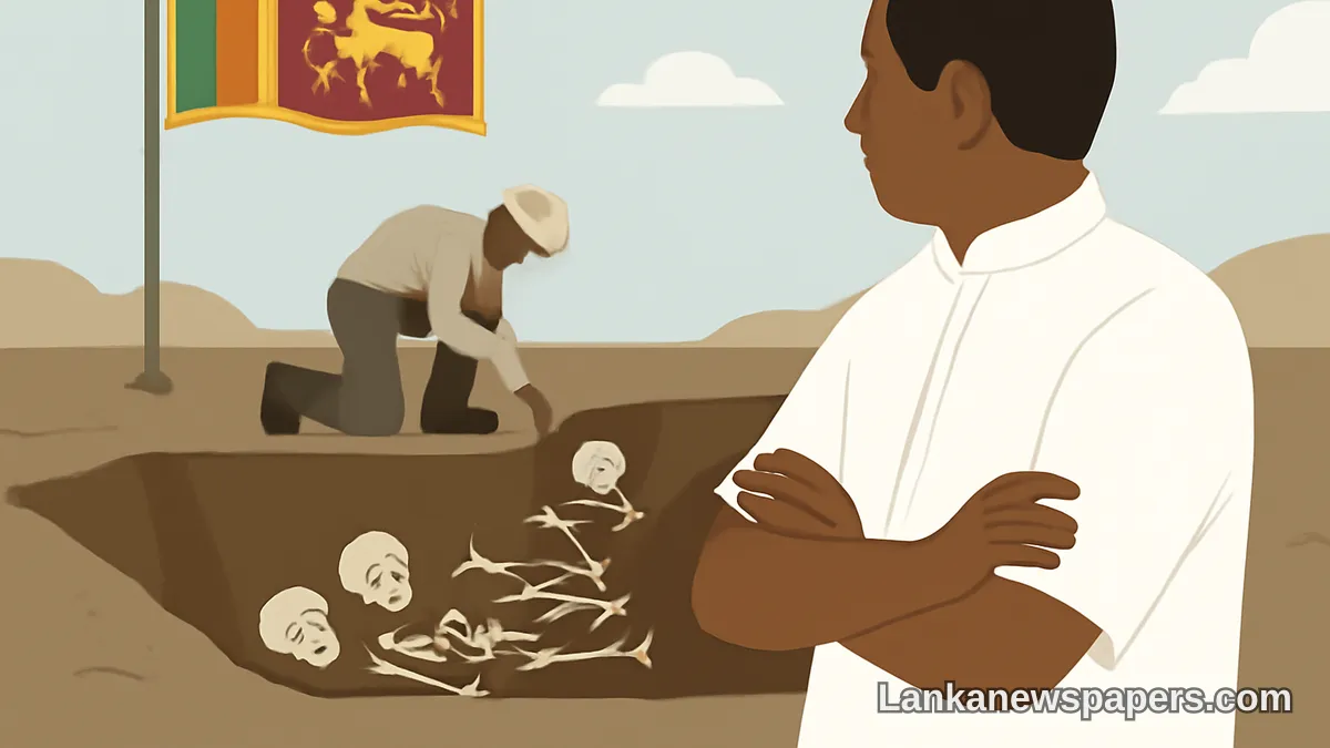 සාමූහික මහා සොහොන් රාජ්ය අසාර්ථකත්වයේ සාක්ෂියක් බව ඇමැති රත්නායක පවසයි