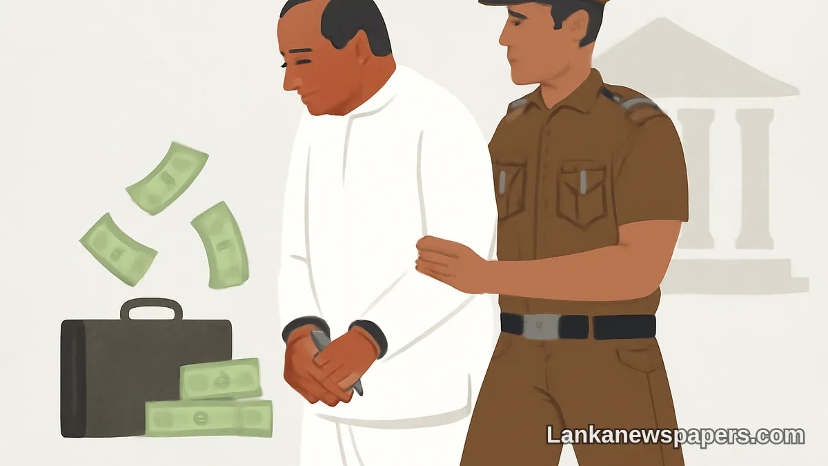 Former Sri Lankan Minister Taken Into Custody Over Alleged Misappropriation of State Funds