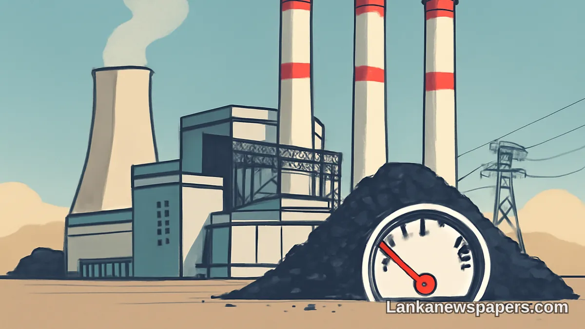 Norochcholai Power Plant Running on Empty as Coal Reserves Reach Critical Levels