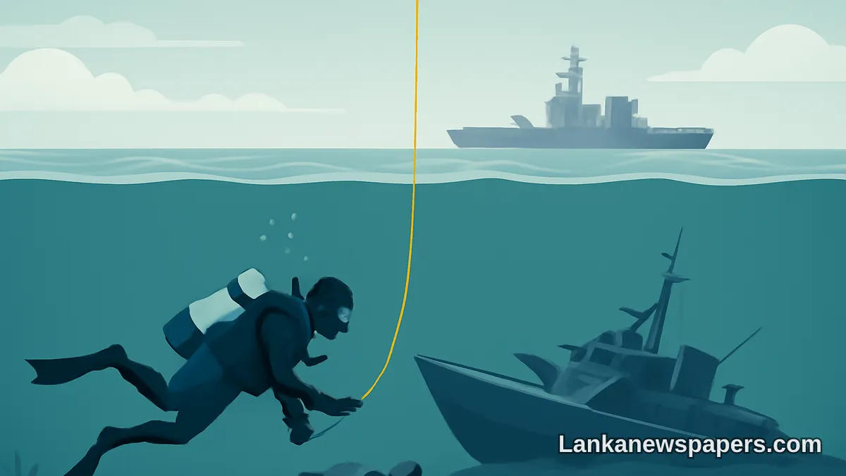 ගිලී ගිය වේගවත් ප්‍රහාරක යානයෙන් අතුරුදහන් වූ නාවික නිලධාරියෙකුගේ අවශේෂ ශ්‍රී ලංකා නාවික හමුදාව විසින් සොයා ගනී