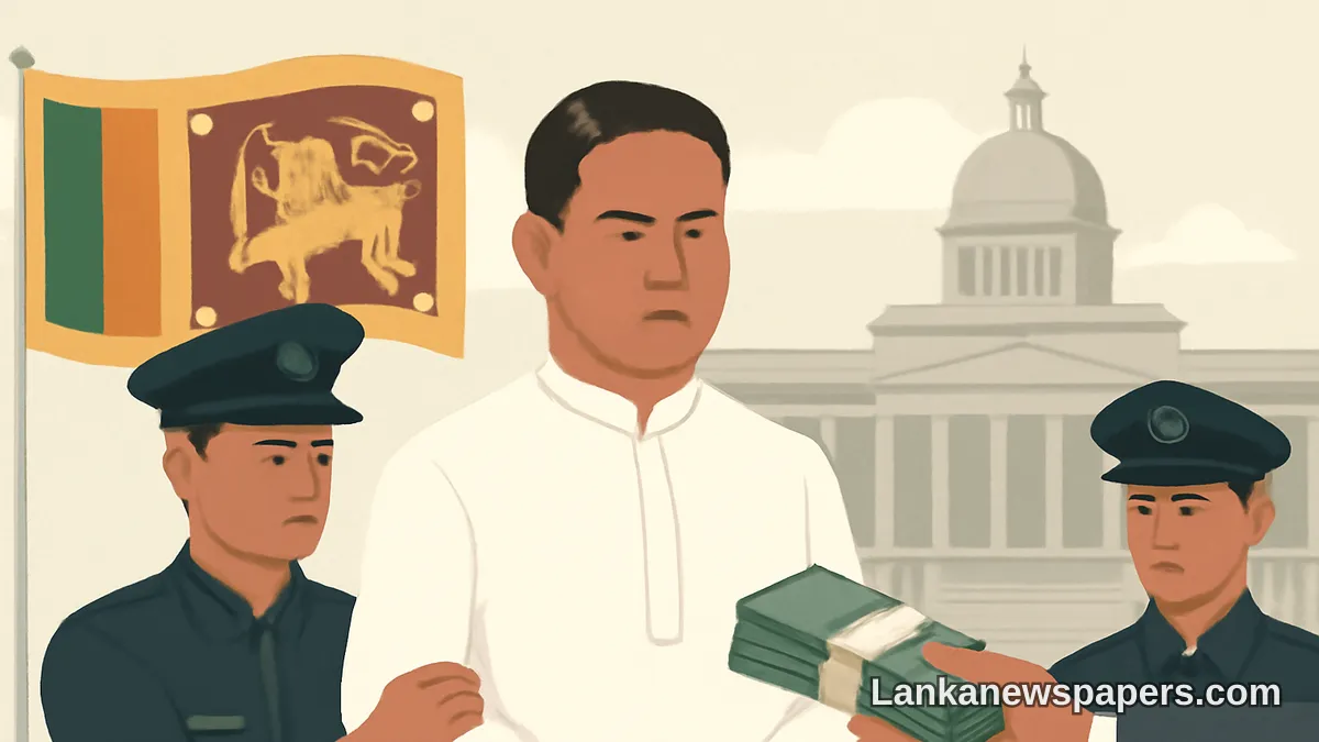 Son of Former Sri Lankan President Arrested Over Bribery Allegations