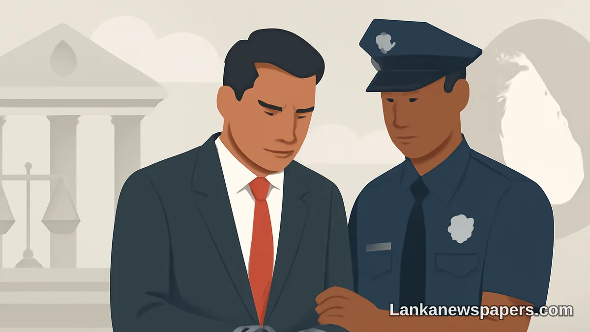 Namal Rajapaksa Arrested Over Corruption Allegations in Major Anti-Graft Move