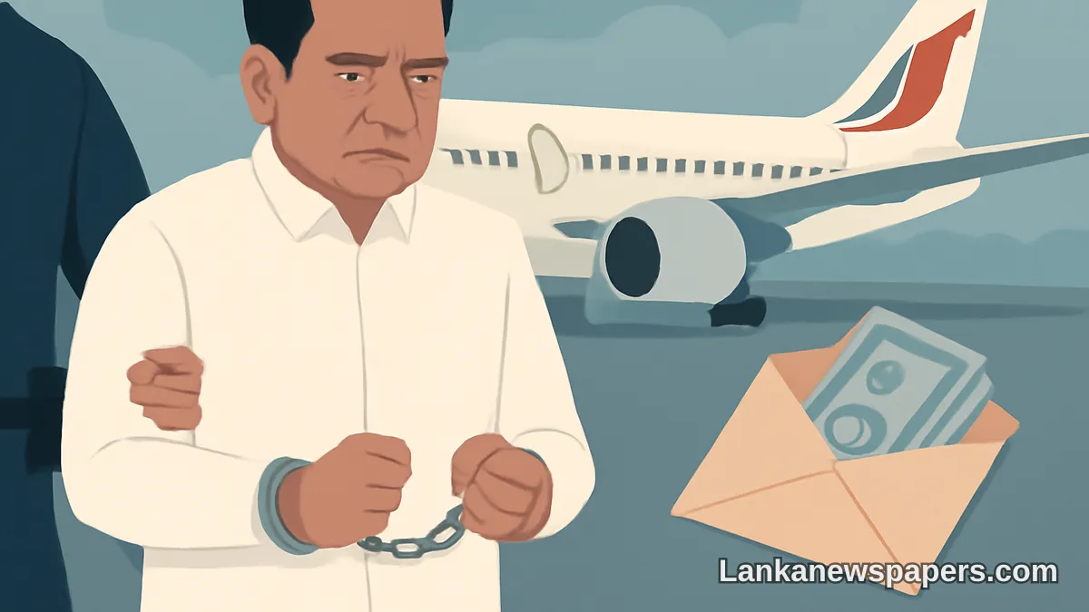 Former President's Son Arrested Over $800,000 Bribe in SriLankan Airlines Airbus Deal