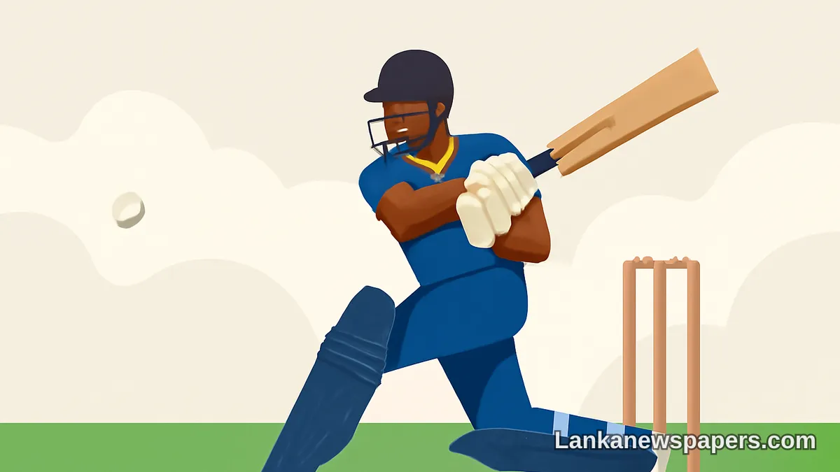 සමරවික්‍රම මහත් ධෛර්යයකින් දිදුලයි — පරාජයේ දොරකඩින් ශ්‍රී ලංකාව ජය ඟනී
