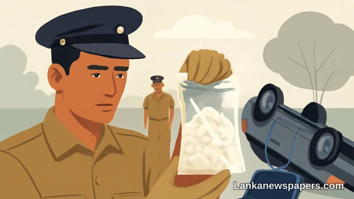ICE Narcotics Discovered in Belongings of Road Accident Victims in Sri Lanka