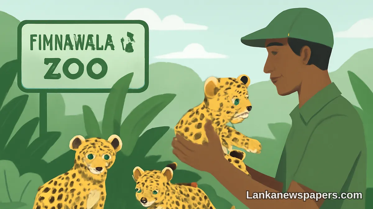Pinnawala Zoo Celebrates World Cat Day with Debut of Three Leopard Cubs