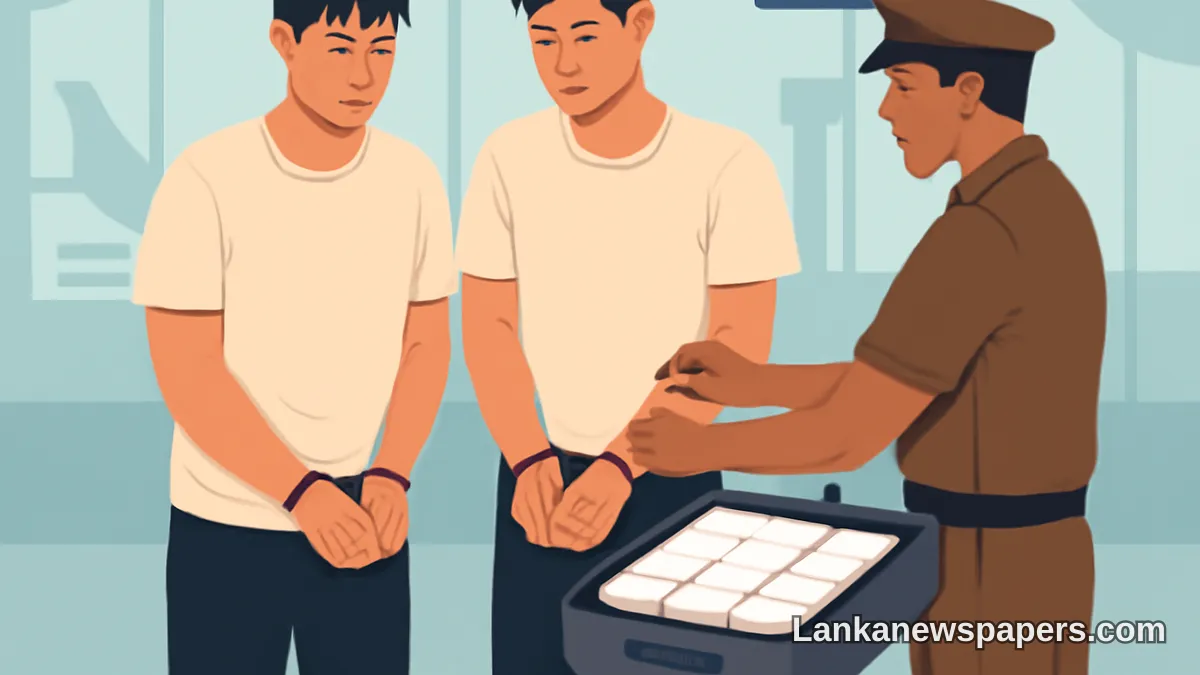 Two Thai Nationals Caught Smuggling Rs. 51 Million Worth of Drugs Through Bandaranaike International Airport