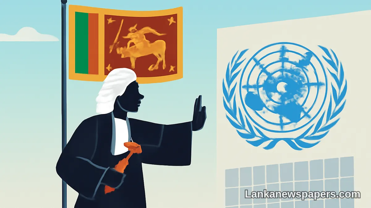 එක්සත් ජාතීන්ගේ මානව හිමිකම් කවුන්සිලය ඉදිරිපිට අධිකරණ ප්රතිසංස්කරණ සම්බන්ධයෙන් ශ්රී ලංකාව තම දෘඪ ස්ථාවරය පවත්වාගනී