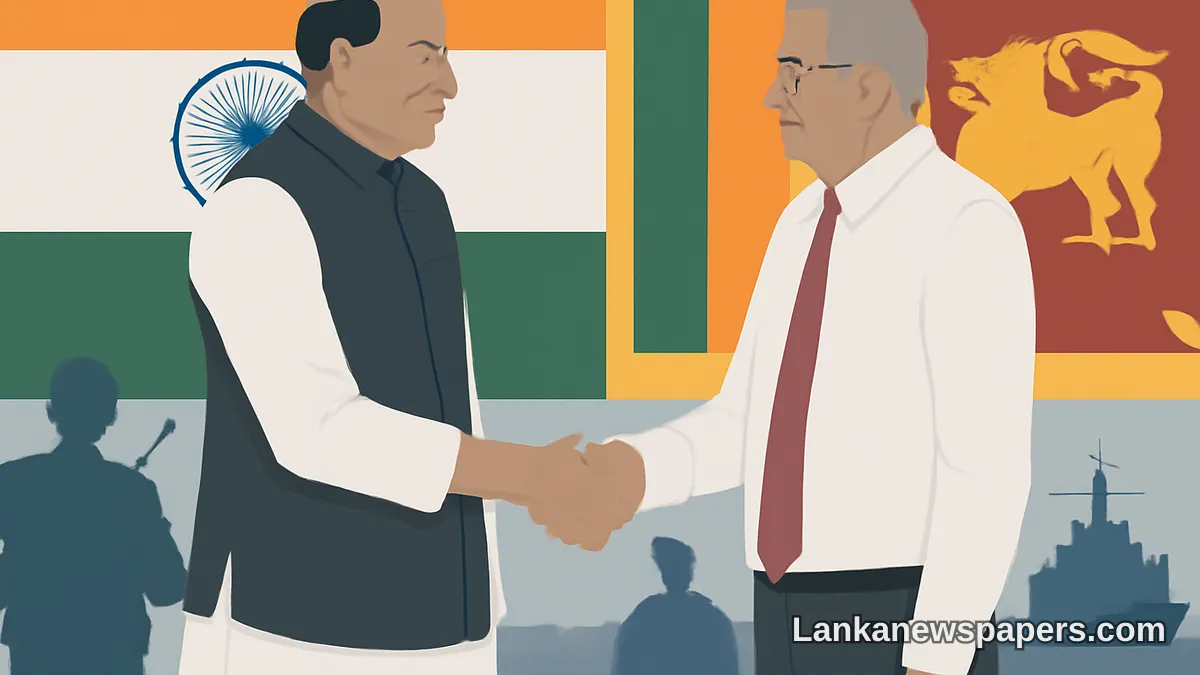 India's Defence Minister Rajnath Singh Pledges Joint Security Cooperation in Meeting with Sri Lankan President