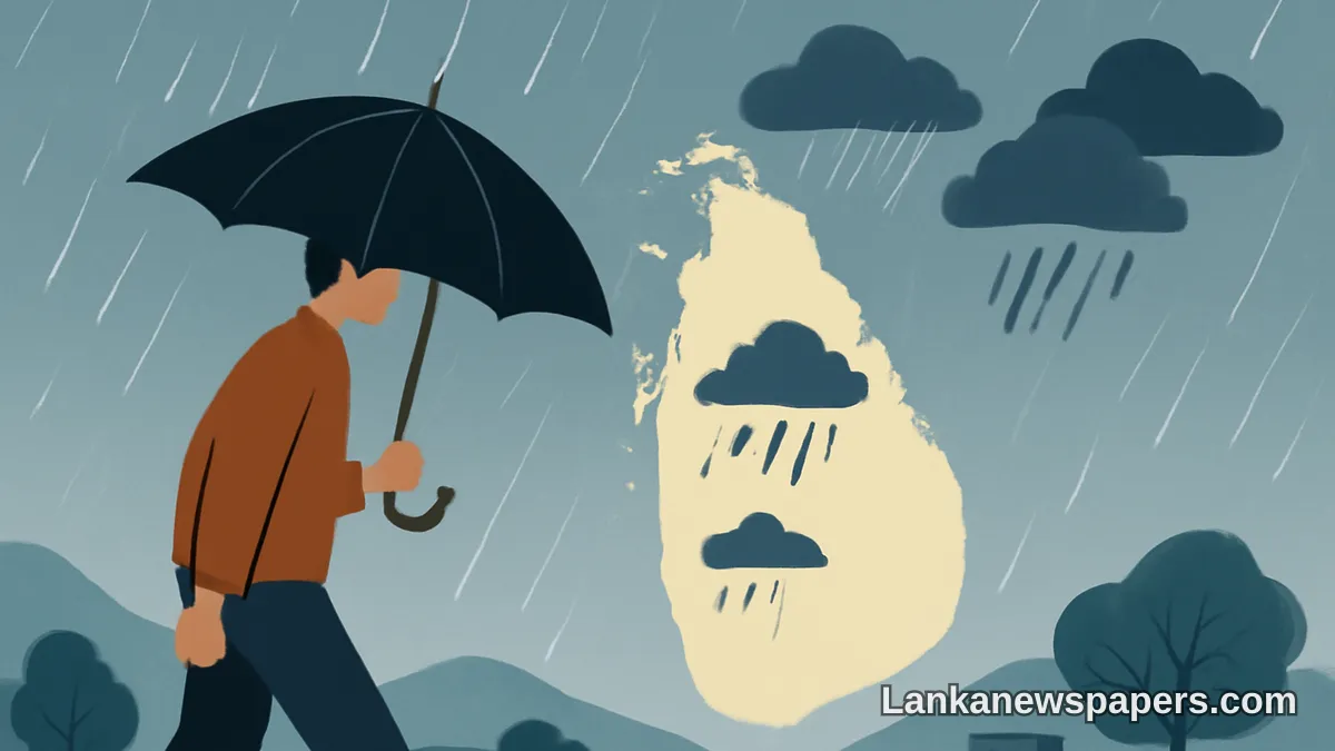 Met Department Forecasts Heavy Showers Across Western, Sabaragamuwa and Several Key Districts