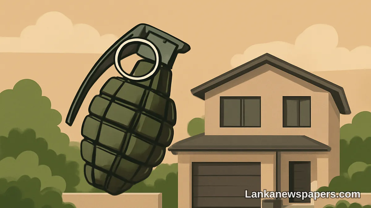 Hand Grenade Hurled at Residential Property in Colombo's Kohuwala Area