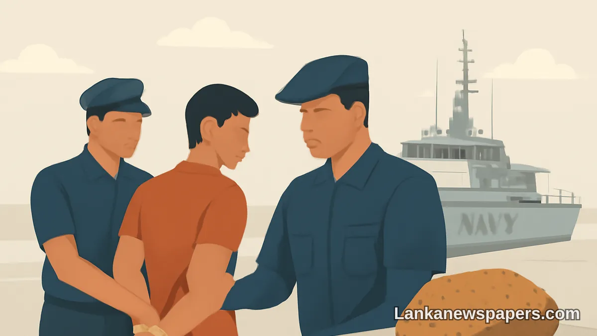 Sri Lanka Navy Arrests Two in Mannar Over Illegal Ambergris Possession